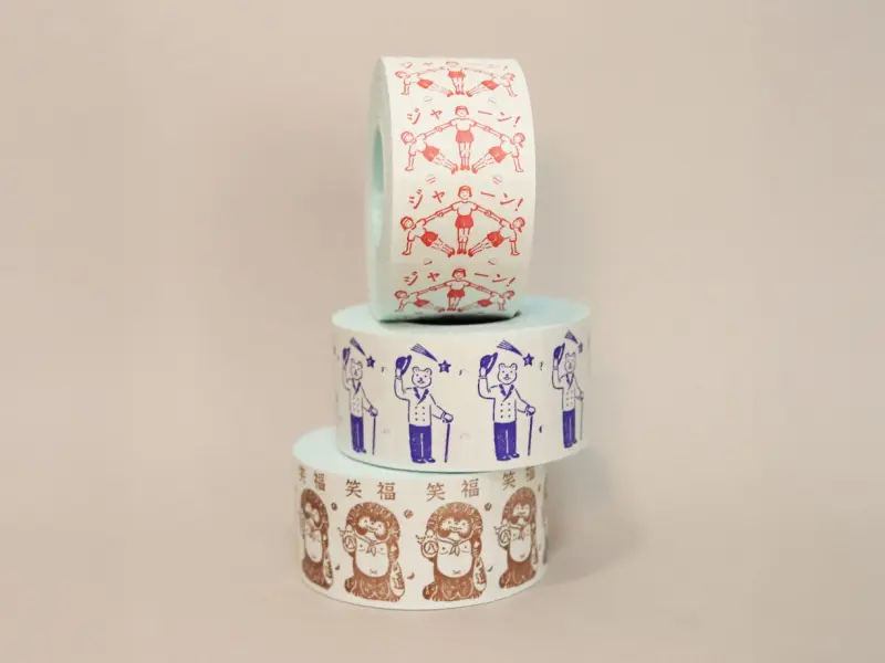 36 SUBLO x Rakui Hana Label Roll Stickers - Bear Gentleman