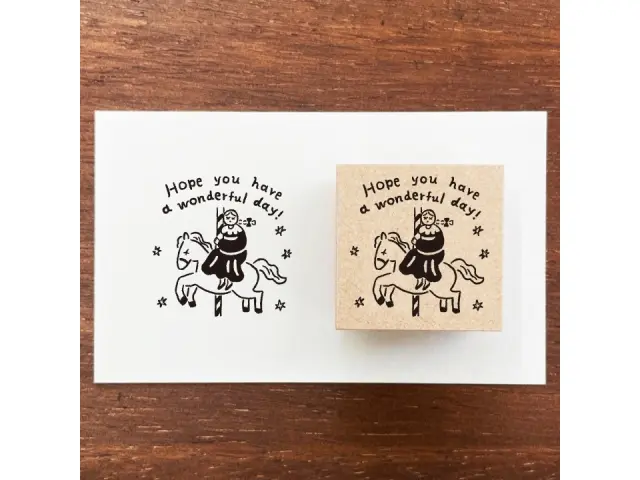 Stamp Marche Rubber Stamp - Wonderful Day