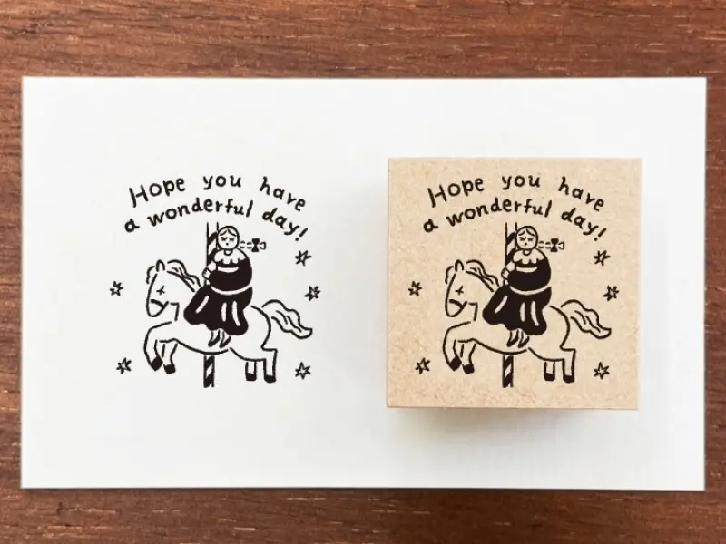 Stamp Marche Rubber Stamp - Wonderful Day