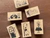 Stamp Marche Rubber Stamp - Chatting by the Window