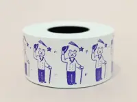 36 SUBLO x Rakui Hana Label Roll Stickers - Bear Gentleman