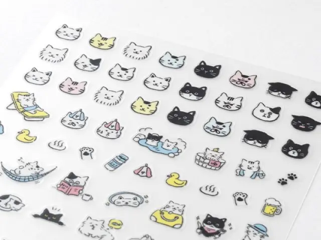 Midori Planner Stickers - Cat Pattern 4