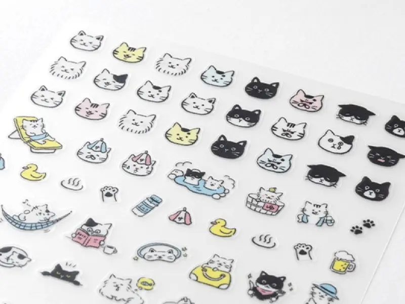 Midori Planner Stickers - Cat Pattern 4