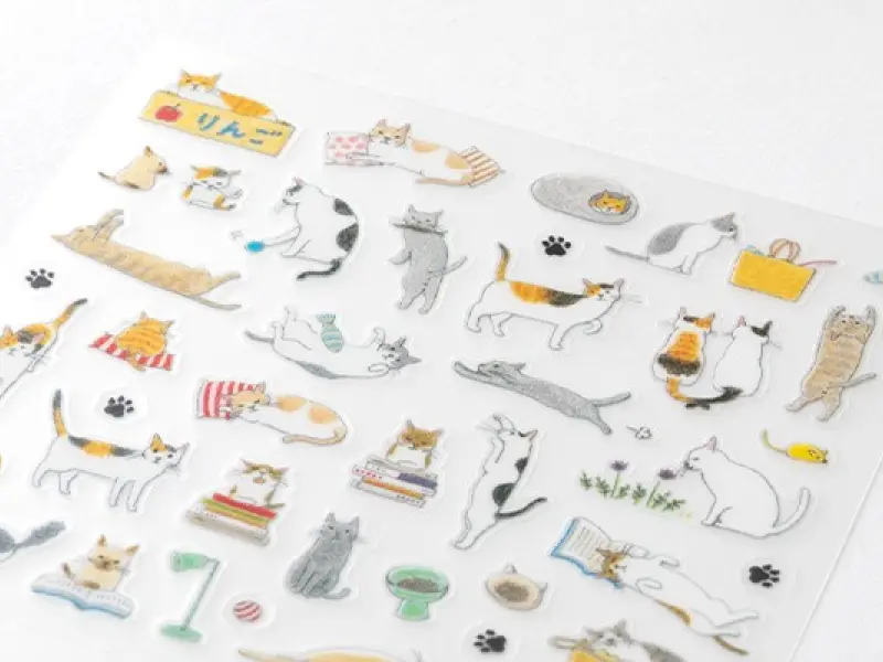 Midori Planner Stickers - Cat Pattern 3