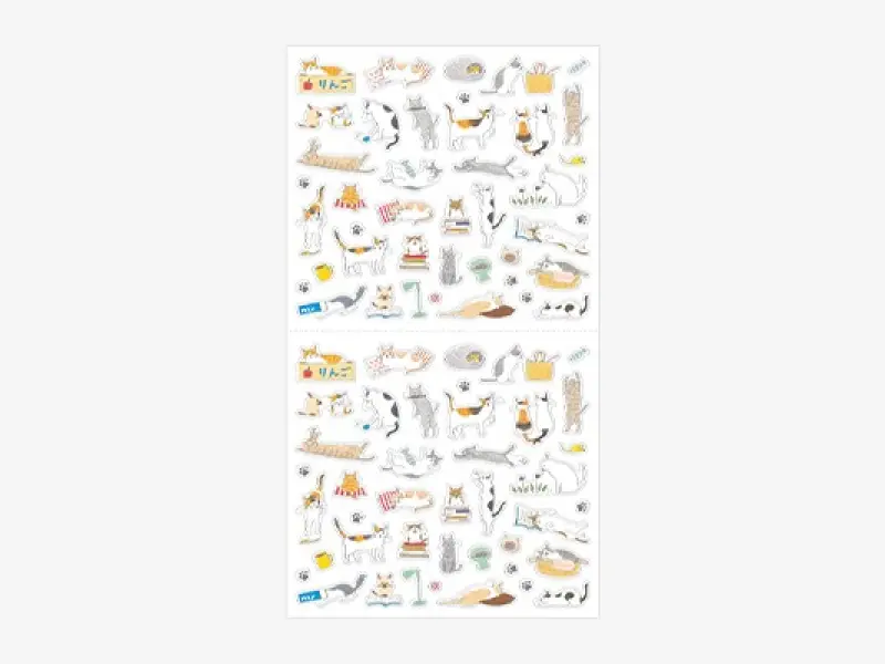 Midori Planner Stickers - Cat Pattern 3