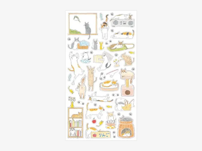 Midori Planner Stickers - Cat Pattern 2