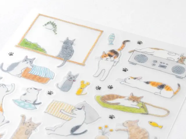 Midori Planner Stickers - Cat Pattern 2