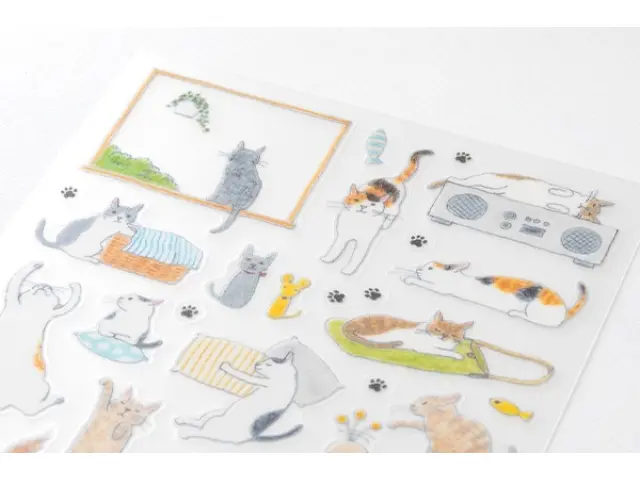 Midori Planner Stickers - Cat Pattern 2