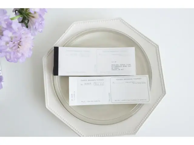 Yohaku Letterpress Memo Pad M167 - Ticket Grey