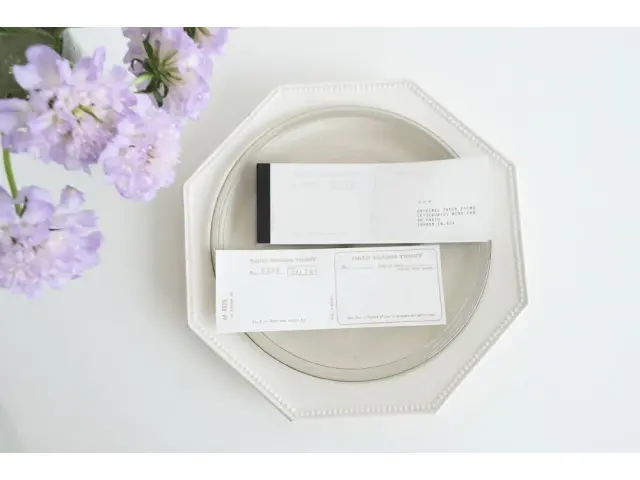 Yohaku Letterpress Memo Pad M168 - Ticket Bronze