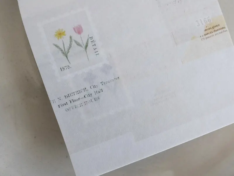 Yohaku Memo Pad M173 - Garden