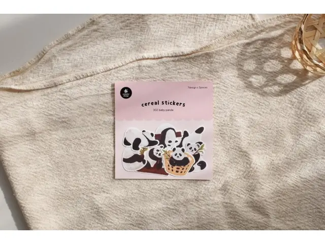 Suatelier Flake Stickers No.302 - Baby Panda