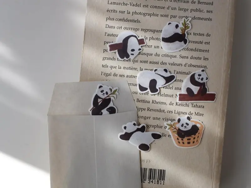Suatelier Flake Stickers No.302 - Baby Panda