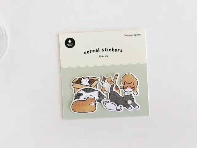 Suatelier Flake Stickers No.304 - Cats!