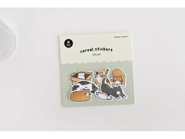 Suatelier Flake Stickers No.304 - Cats!