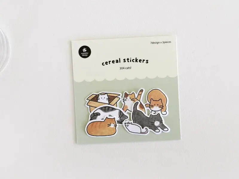 Suatelier Flake Stickers No.304 - Cats!