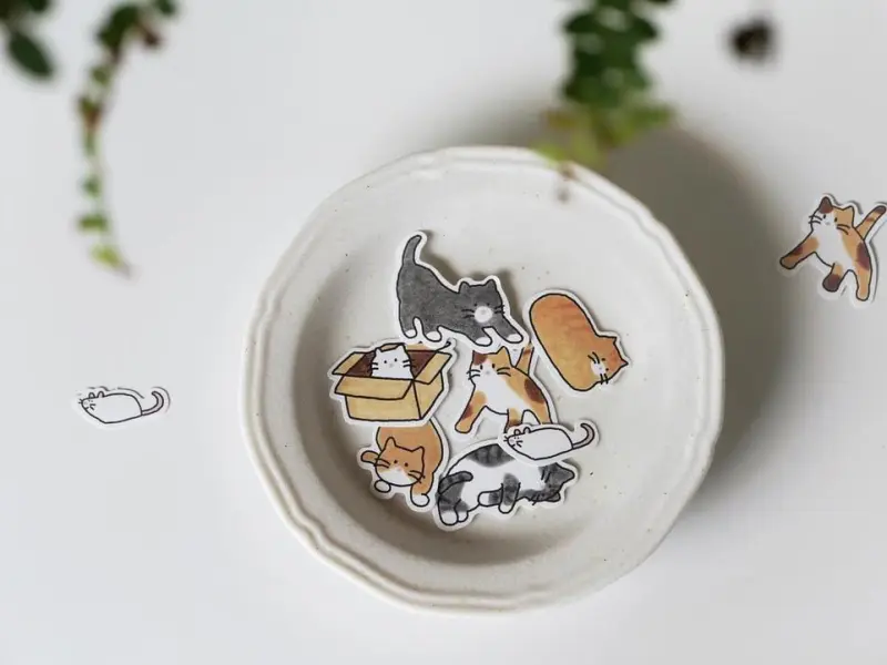 Suatelier Flake Stickers No.304 - Cats!