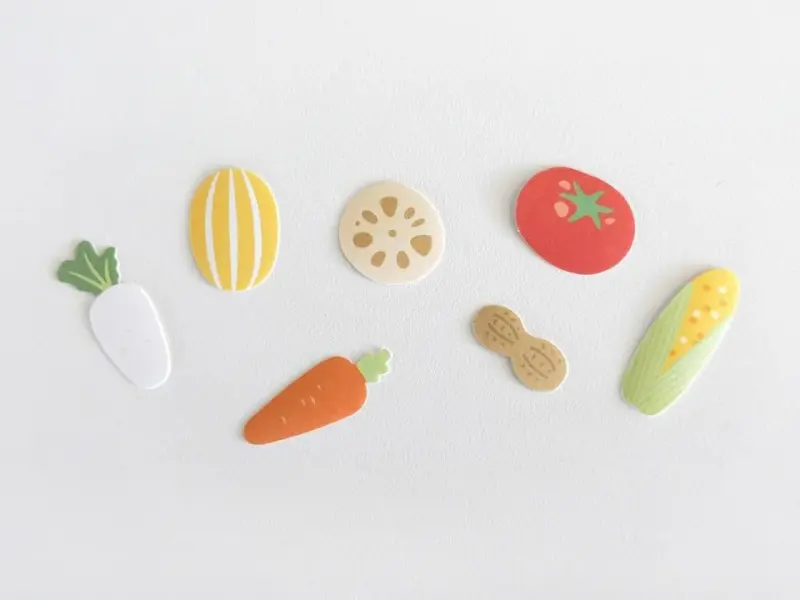 Suatelier Flake Stickers No.305 - Vegetable