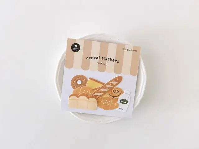 Suatelier Flake Stickers No.308 - Bakery