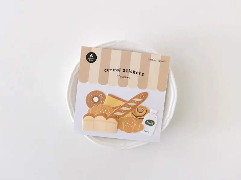 Suatelier Flake Stickers No.308 - Bakery