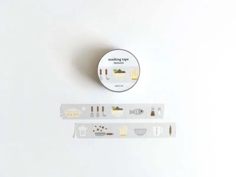 Suatelier Washi Tape 706 - Kitchen