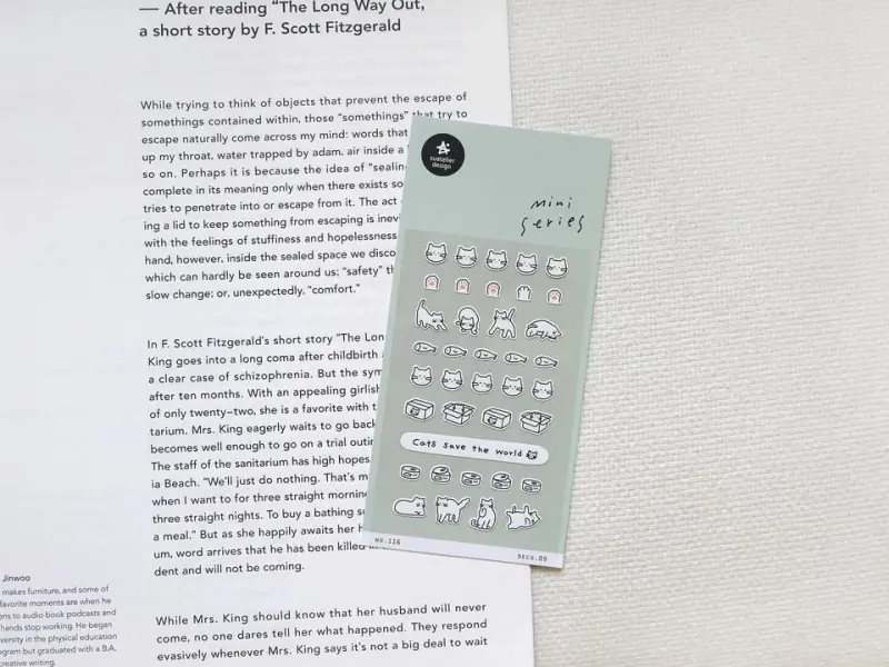 Suatelier Mini Series Planner Stickers - Deco.09