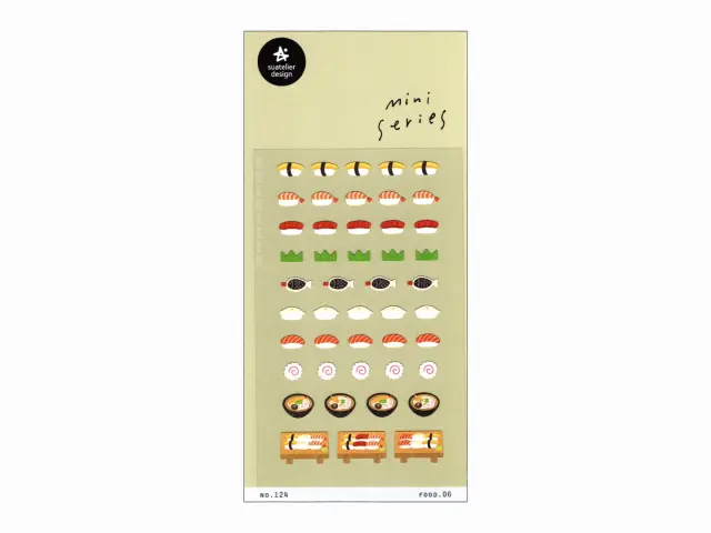 Suatelier Mini Series Planner Stickers - Food 06