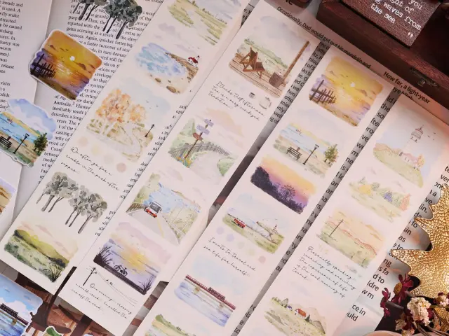 Pre-Order Xiaobaijia Kiss-Cut Tape - Scenic Views