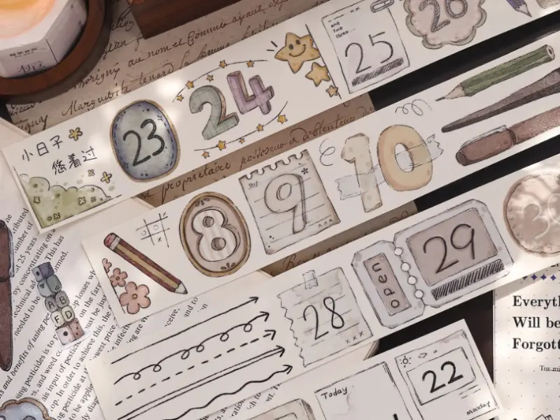 Xiaobaijia Die-Cut Matte PET Tape - Counting