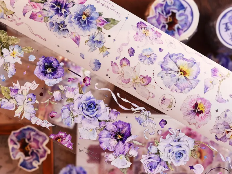 Xiaobaijia Tape - Violet Pansy