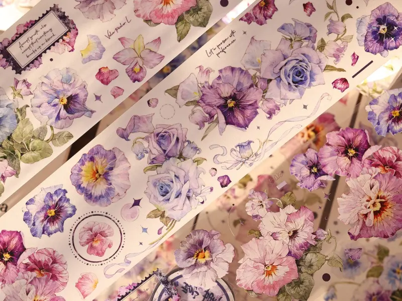 Xiaobaijia Tape - Violet Pansy