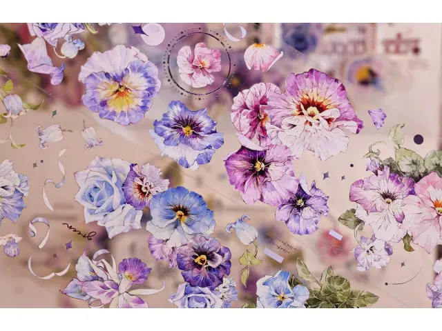 Xiaobaijia Tape - Violet Pansy