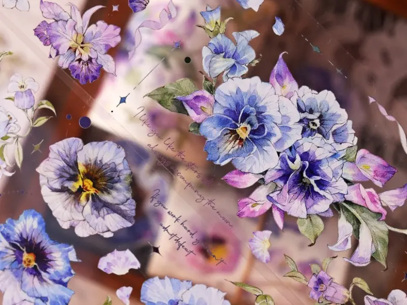 Xiaobaijia Tape - Violet Pansy