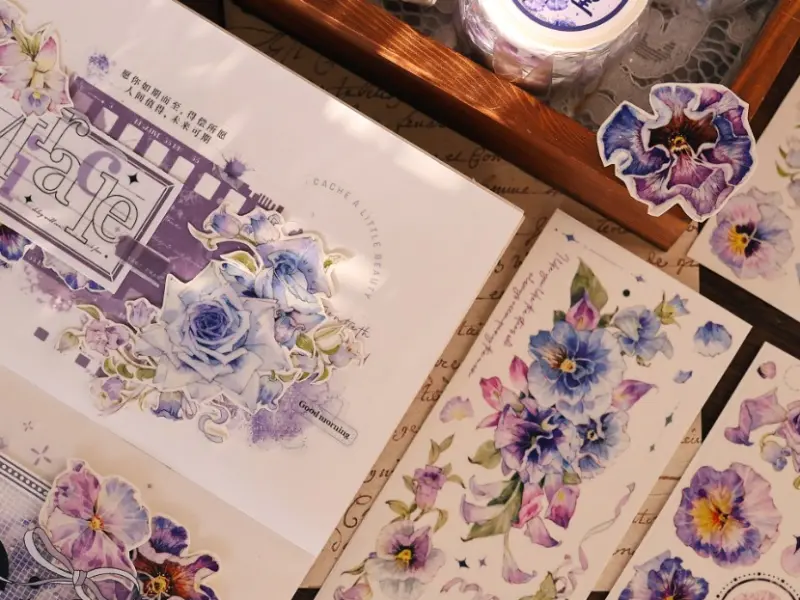 Xiaobaijia Tape - Violet Pansy