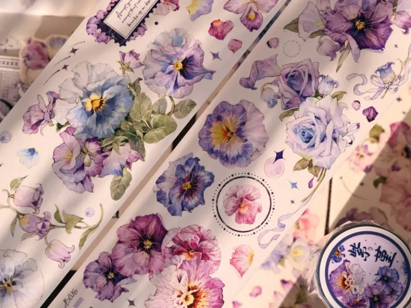 Xiaobaijia Tape - Violet Pansy