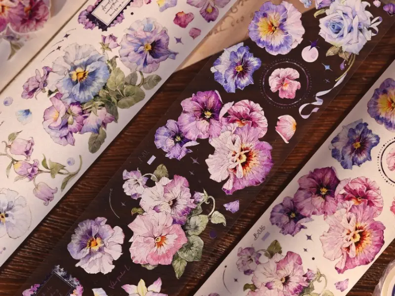 Xiaobaijia Tape - Violet Pansy