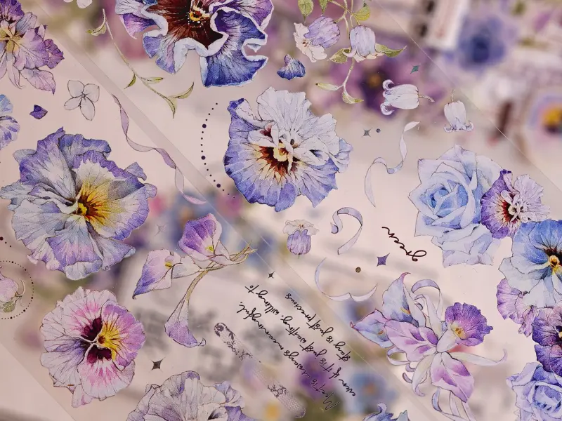 Xiaobaijia Tape - Violet Pansy