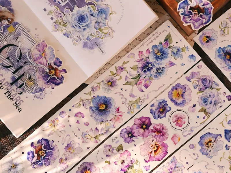 Xiaobaijia Tape - Violet Pansy