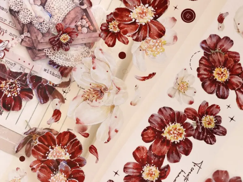 Xiaobaijia Tape - Crimson Bloom