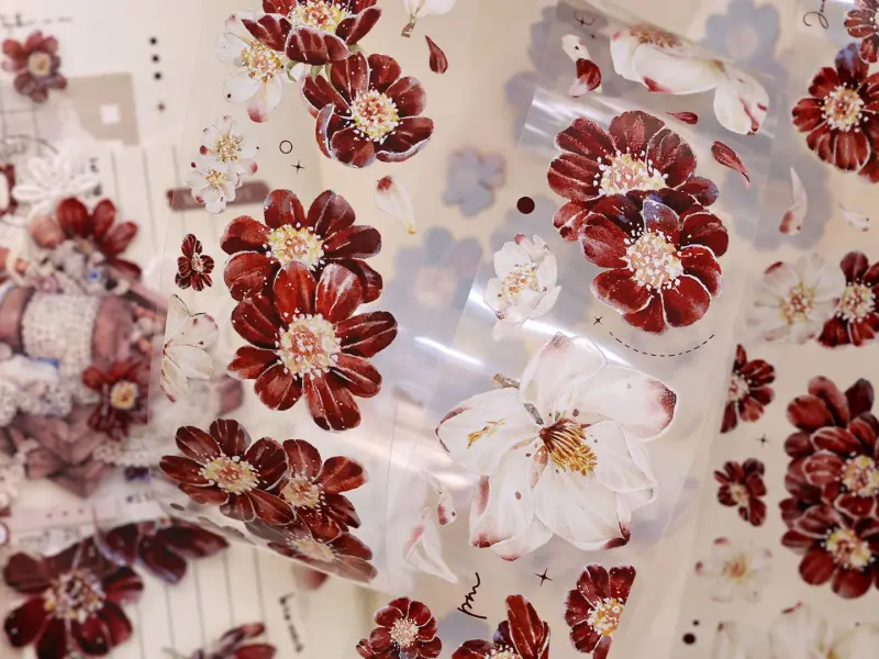 Xiaobaijia Tape - Crimson Bloom