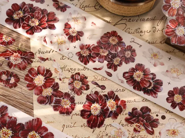 Xiaobaijia Tape - Crimson Bloom