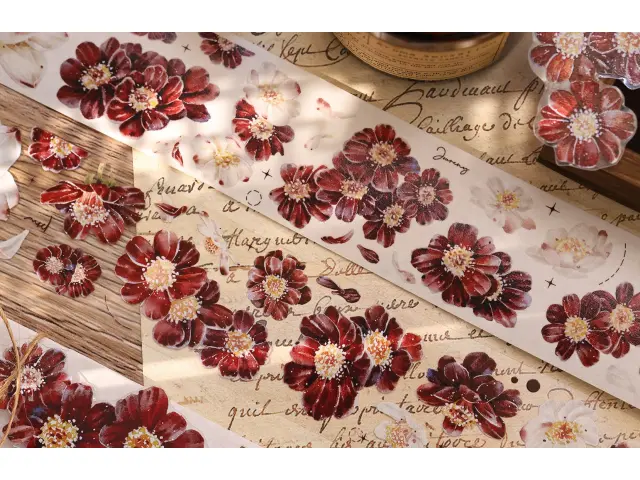 Xiaobaijia Tape - Crimson Bloom