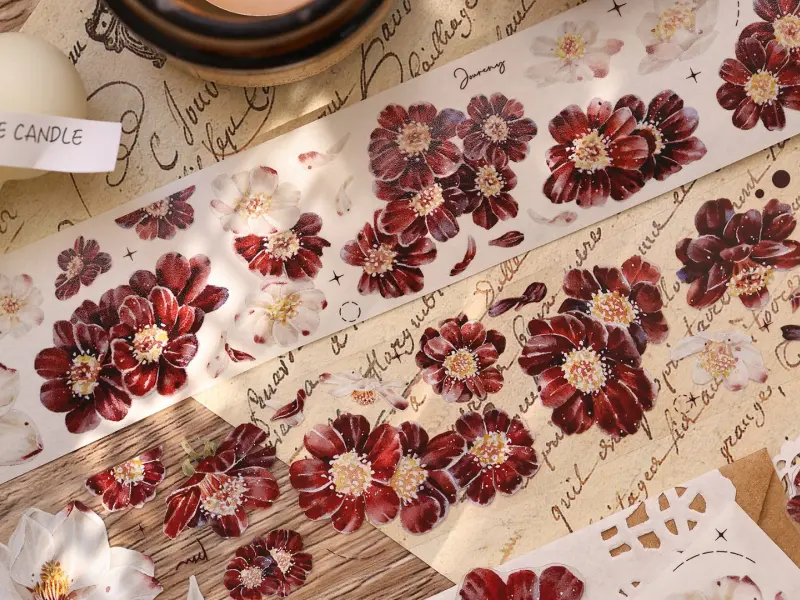Xiaobaijia Tape - Crimson Bloom