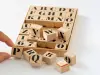 Sanby Wooden Rubber Stamp Set Alphabet And Numbers - Stencil