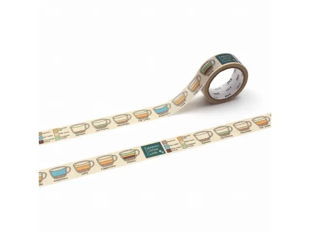 MT Upcycle Washi Tape - Espresso Coffee Guide