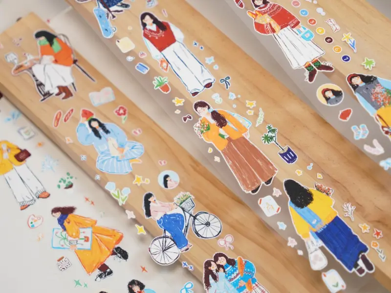 Pre-Order Wanle Studio Die-Cut Washi Tape - Early Spring