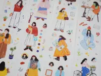 Wanle Studio Die-Cut Washi Tape - Early Spring