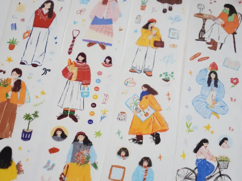 Pre-Order Wanle Studio Die-Cut Washi Tape - Early Spring