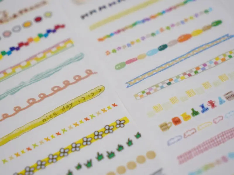 Wanle Studio Die-Cut Washi Tape - Rainbow Line