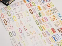 Wanle Studio Die-Cut Tape - Long Numbers Color
